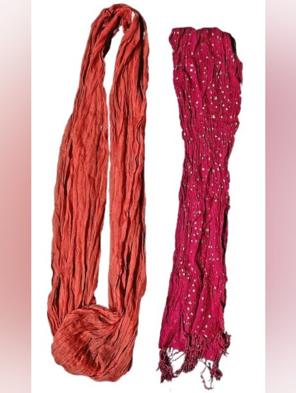 2 Pink Scarves